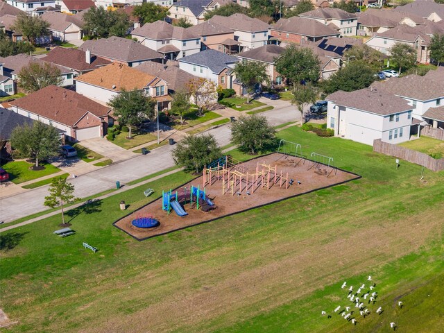 drone / aerial view featuring a residential view