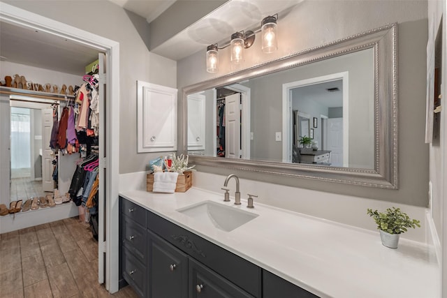 bathroom with vanity