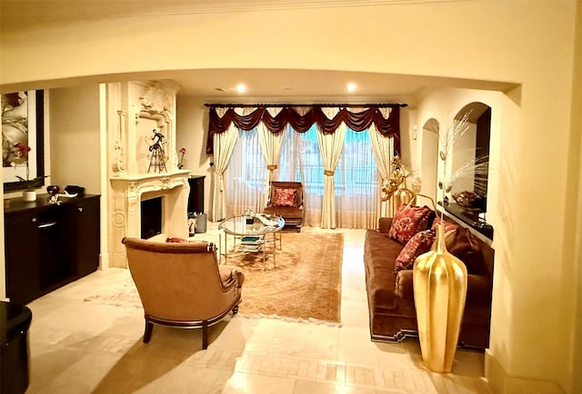 view of living area