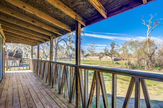 view of wooden terrace