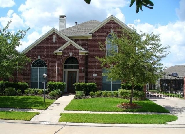 view of property with a front yard