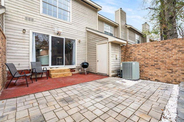 view of patio with cooling unit