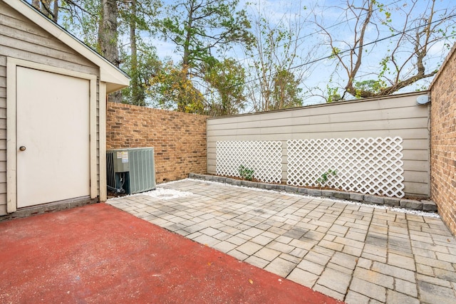 view of patio / terrace with cooling unit