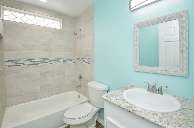 2706 Sledge St, Waller, TX 77484 - bathroom featuring vanity, shower / washtub combination, and toilet