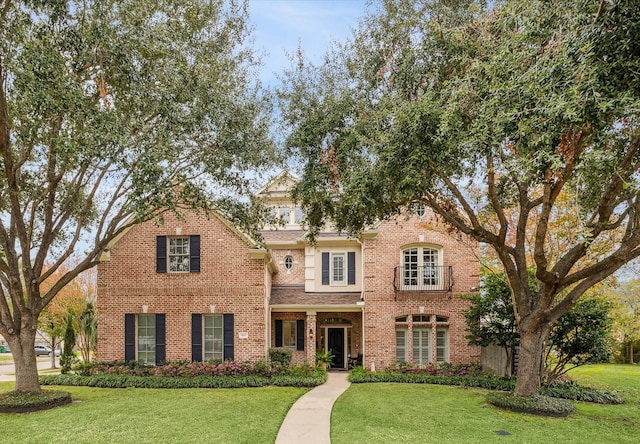 view of front of property with a front yard