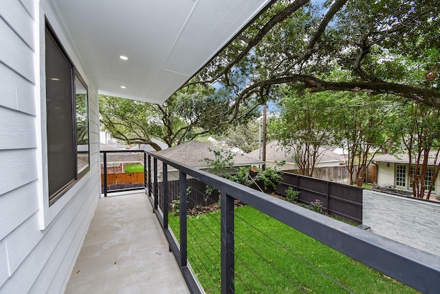 view of balcony