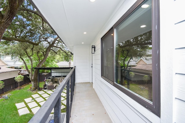 view of balcony