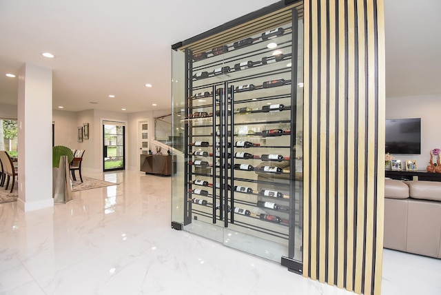 view of wine room