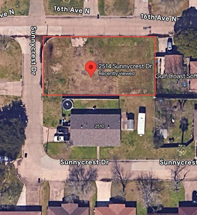 2514 Sunnycrest Dr, Texas City TX, 77590 land for sale