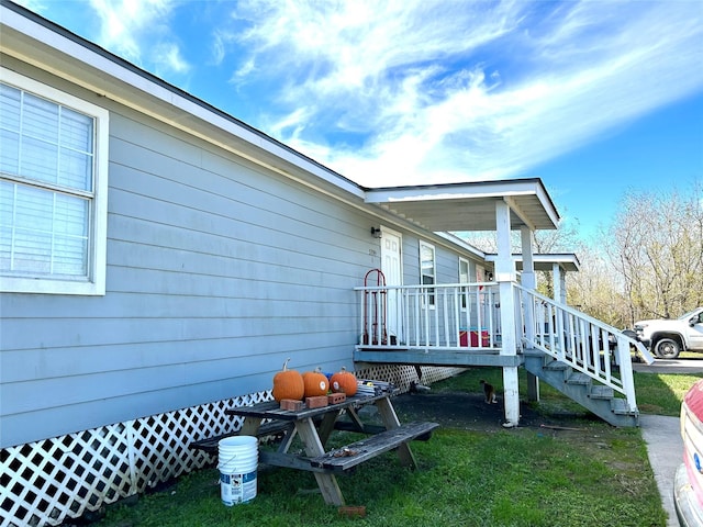 view of side of property