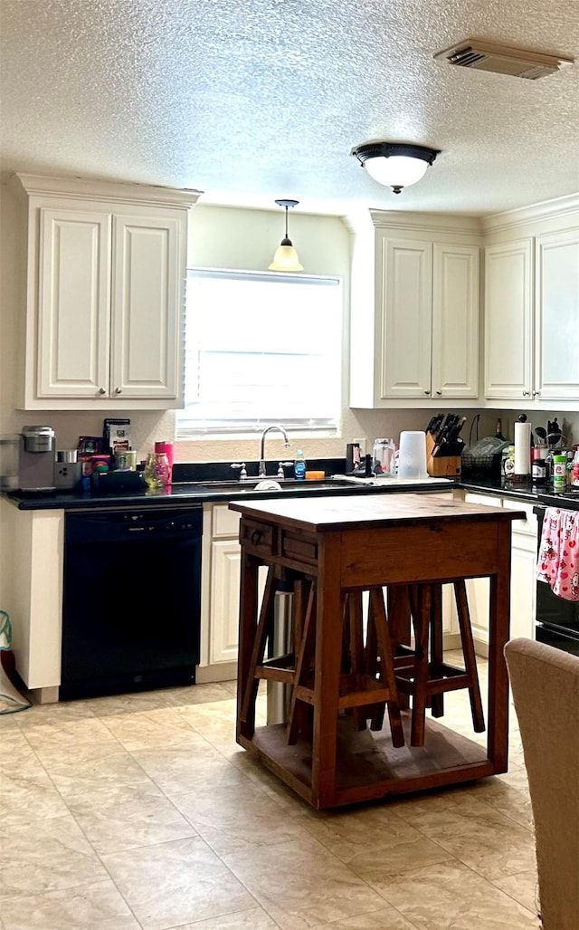 kitchen with sink and black dishwasher