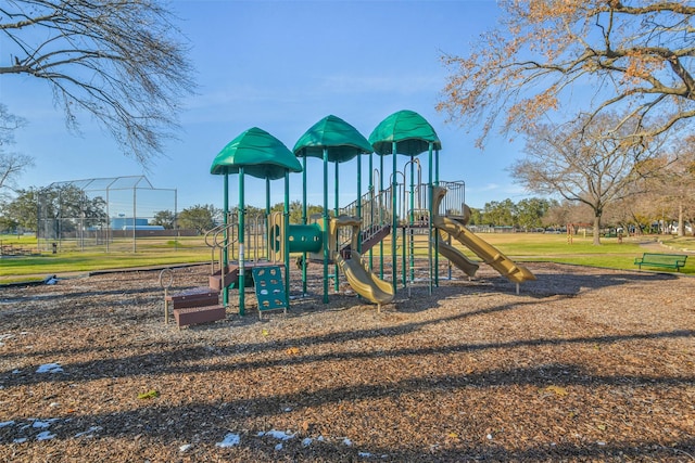 view of jungle gym