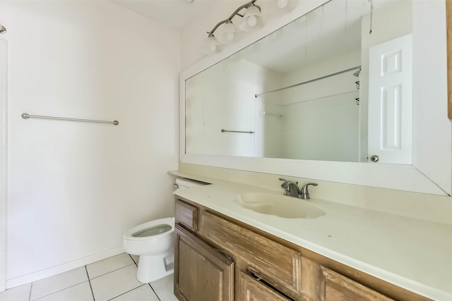 16002 Maple Acres Ct, Houston, TX 77095 - bathroom with tile patterned floors and vanity