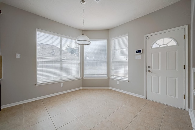 view of tiled entryway