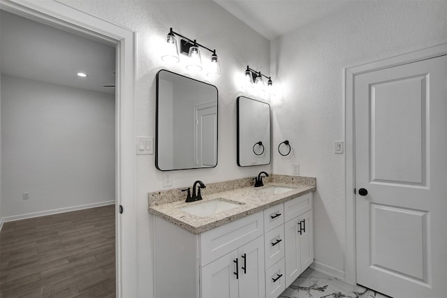 bathroom featuring vanity