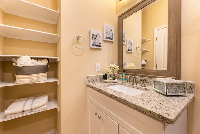 bathroom featuring vanity