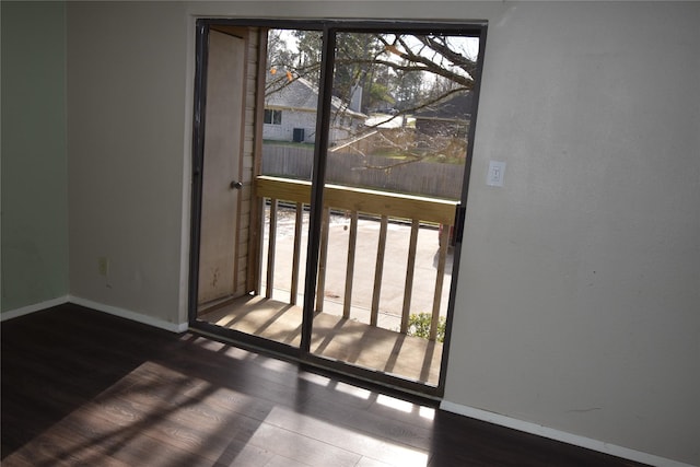 view of doorway to outside