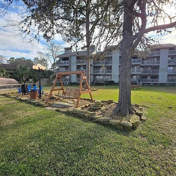 view of play area featuring a yard