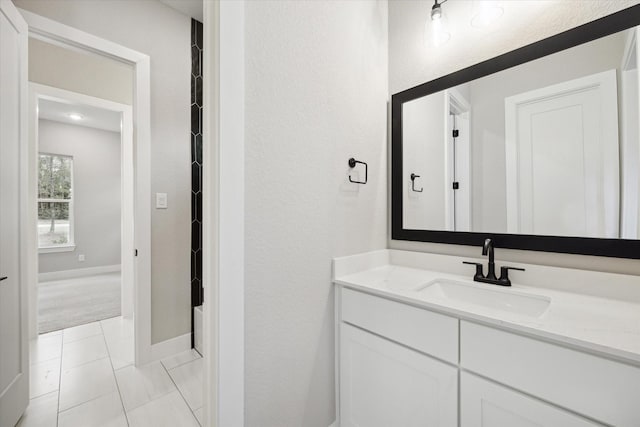 bathroom featuring vanity