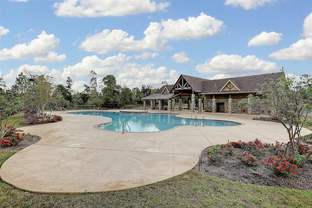 11502 Kate Ct, Montgomery, TX 77316 - community pool featuring a patio and a gazebo