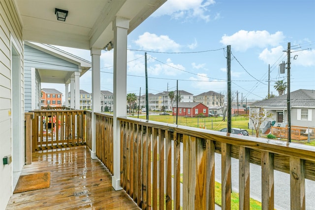 balcony with covered porch