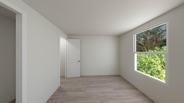 interior space with light hardwood / wood-style floors and plenty of natural light