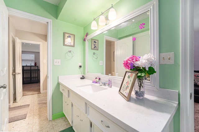 bathroom with vanity