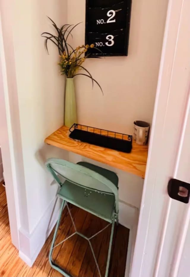 room details with wood-type flooring