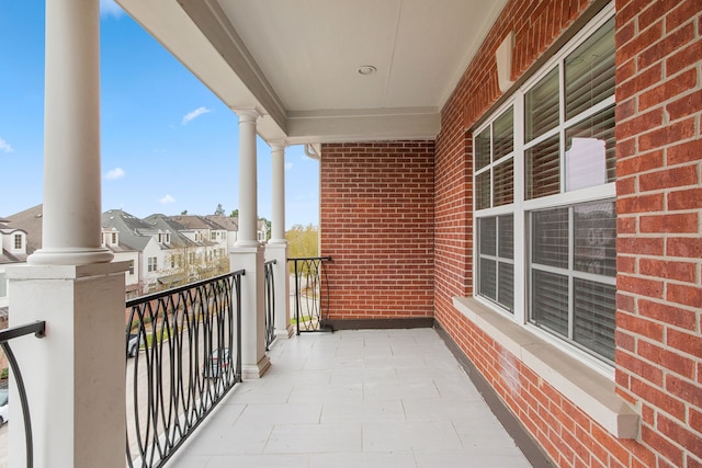 view of balcony