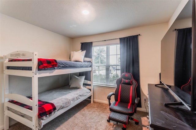 bedroom with carpet flooring