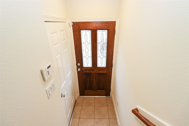 view of tiled foyer