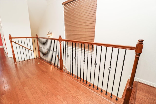 corridor featuring light hardwood / wood-style floors