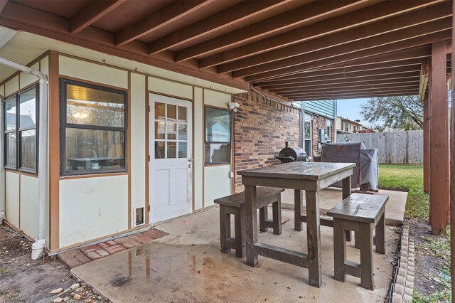 view of patio / terrace with grilling area