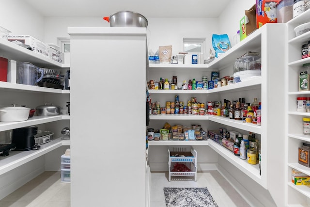 view of pantry