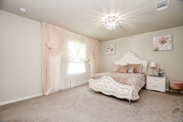 bedroom with carpet flooring