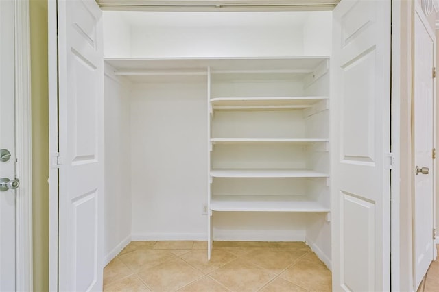 view of closet