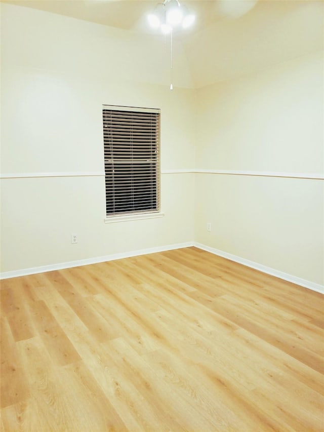 unfurnished room featuring light hardwood / wood-style floors