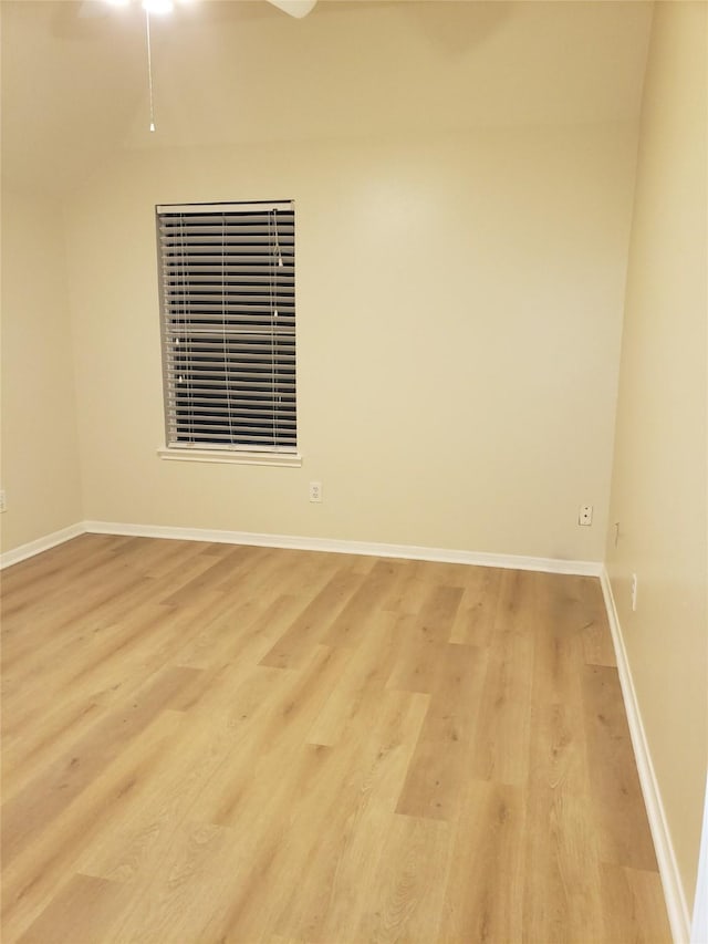 empty room featuring light hardwood / wood-style floors