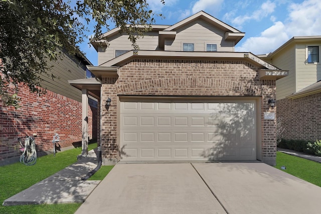 front facade featuring a garage