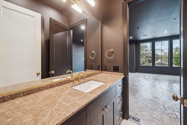 bathroom featuring vanity