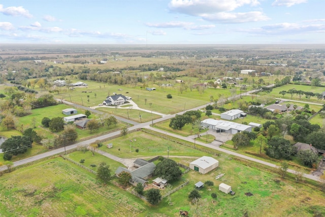 drone / aerial view with a rural view