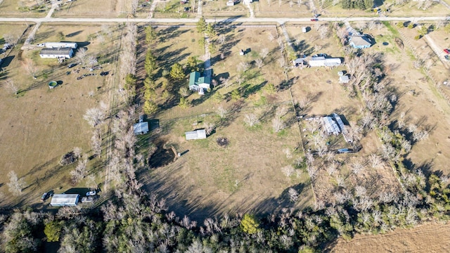 drone / aerial view featuring a rural view