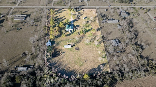 drone / aerial view featuring a rural view