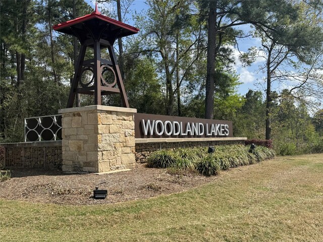 24715 Winema Woods Ln, Huffman, TX 77336 - community / neighborhood sign with a yard
