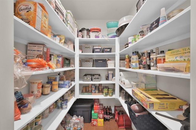 view of pantry