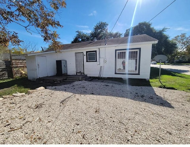 view of rear view of property