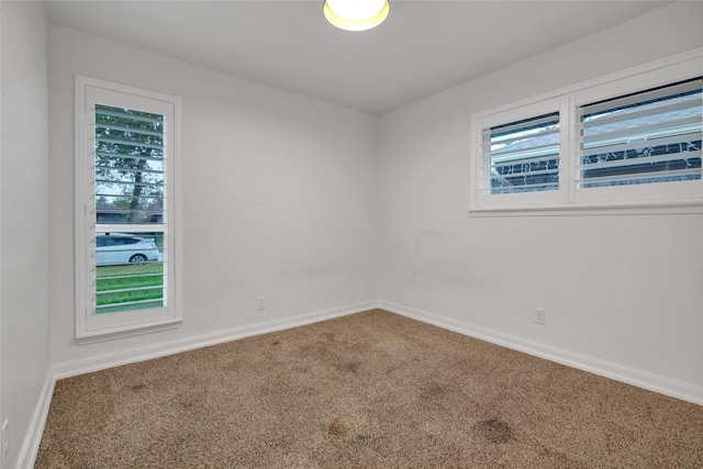 view of carpeted empty room