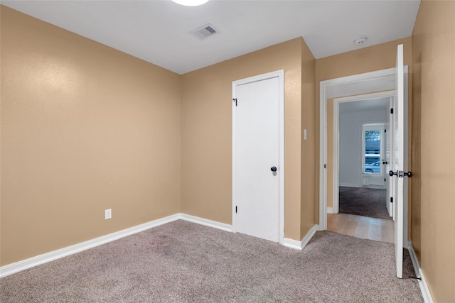 view of carpeted empty room