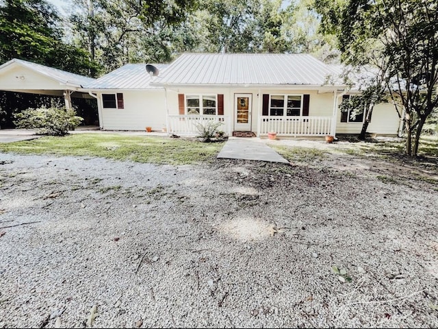 view of ranch-style home