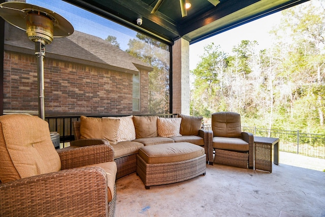 view of patio / terrace with outdoor lounge area